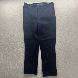 Gloria Vanderbilt Jeans Womens 12P Blue Amanda Straight Petite High Rise 29x25